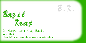 bazil kraj business card